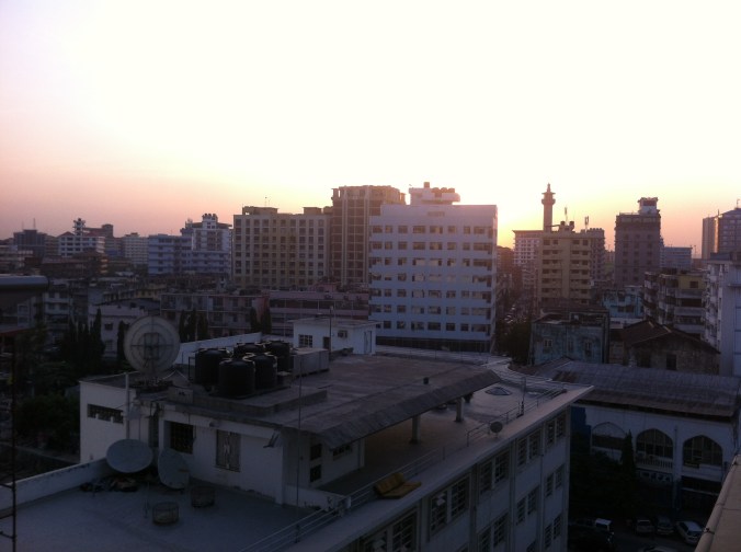 Downtown Dar es Salaam. We made it!