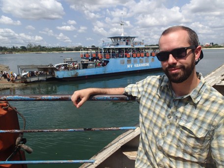 Ferry rides are fun, despite the look on Nathan's face. 
