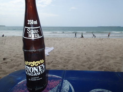 A day at the beach is made even better with Stoney Tangawizi, Tanzania's ginger ale and Shannon's favorite soda.