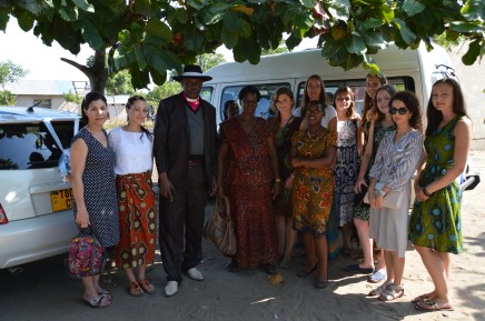 Volunteers (and Star!) with the guest pastor and his wife. 