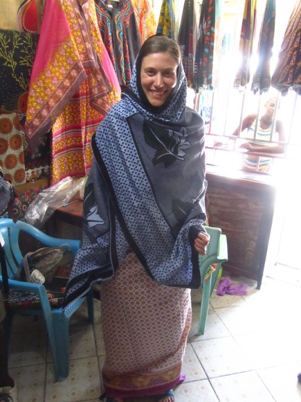 Swahili Style - Erin in several khangas