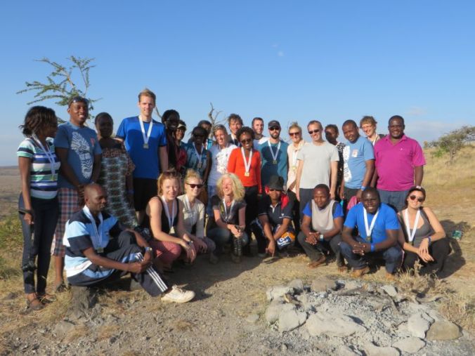 Tired but happy GIZ Water Team after the run!